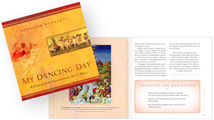 page layouts from the book My Dancing Day